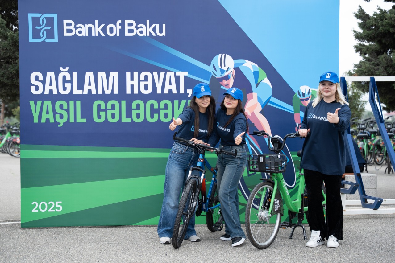 Bank of Baku əməkdaşlarından veloyürüş – Sağlam həyat, yaşıl gələcək